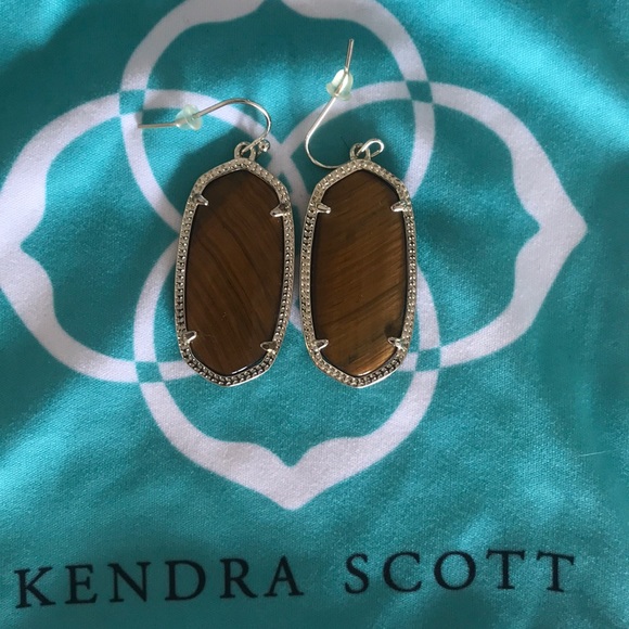 Kendra Scott brown earrings - Picture 1 of 1